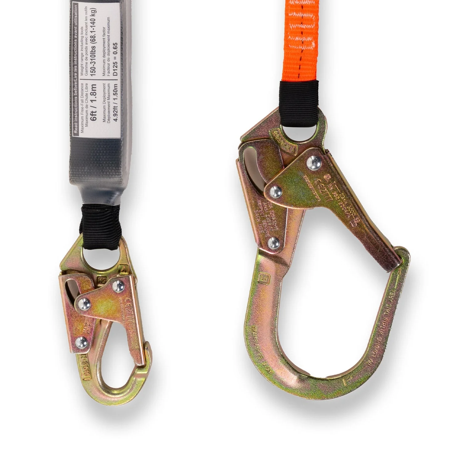 Forcefield 6ft Shock Absorbing Lanyard - Image 2