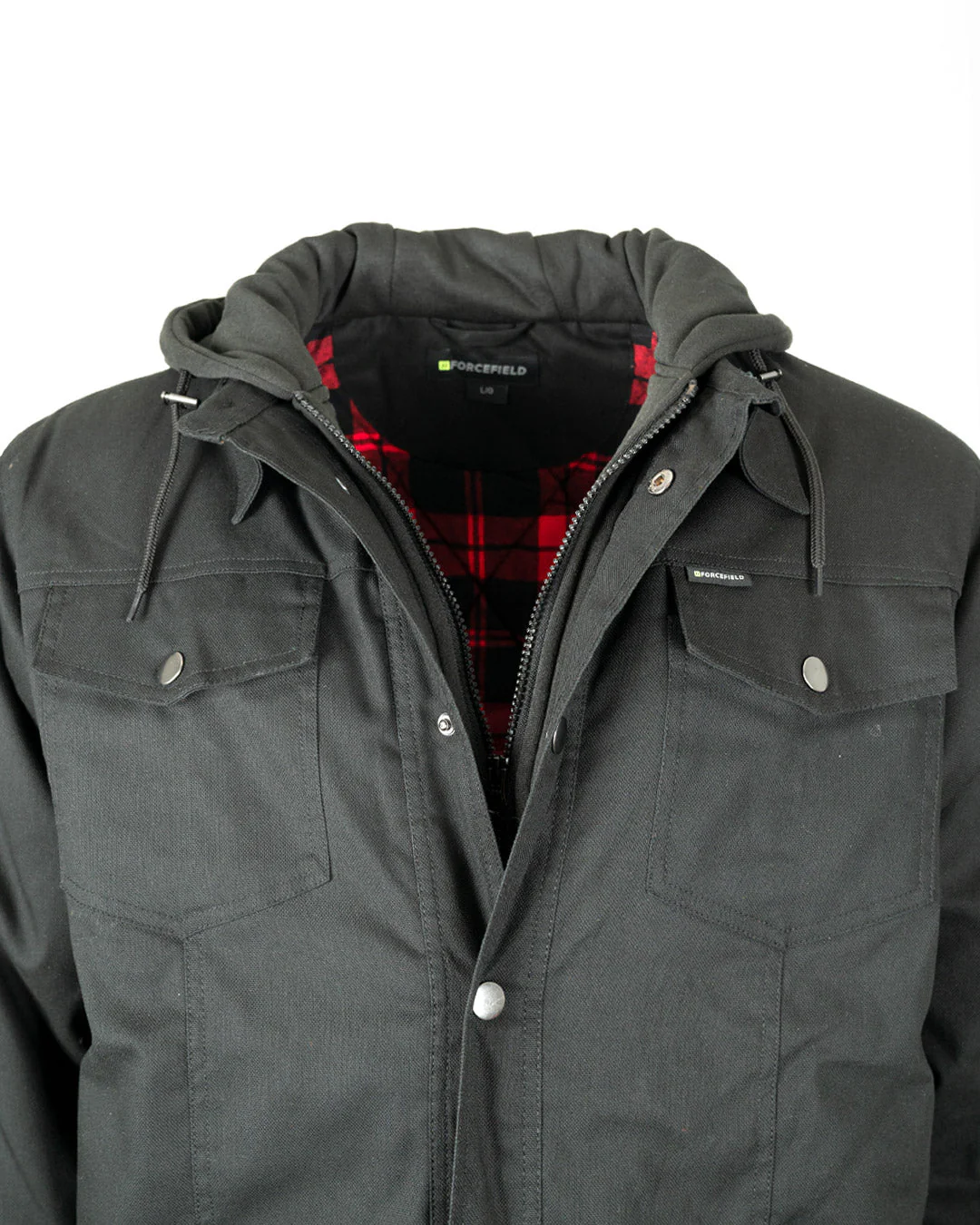 Forcefield Canvas Jacket with Fooler Hoodie and Flannel Lining - Image 2