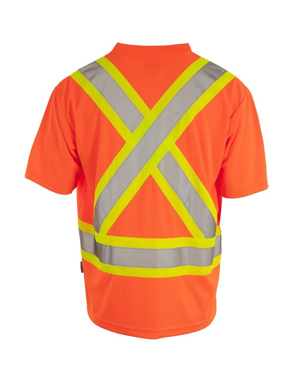 Forcefield Custom Printed Hi Vis V-Neck Short Sleeve Safety Tee Shirt - Image 2