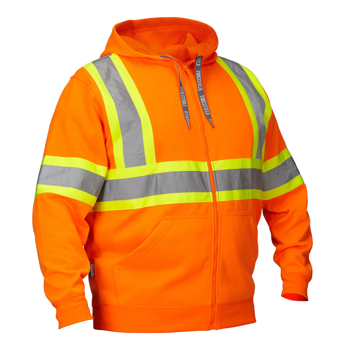 Forcefield Deluxe Hi Vis Safety Hoodie, Attached Hood - Image 10