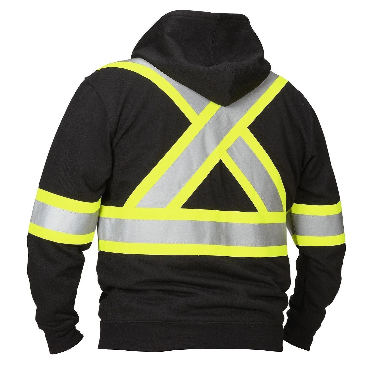 Forcefield Deluxe Hi Vis Safety Hoodie, Attached Hood - Image 6
