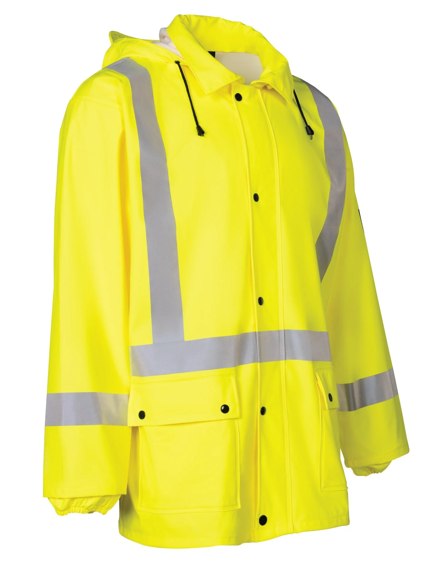 Forcefield Lightweight Fire Resistant (FR) Hi-Vis Safety Rain Jacket - Image 2