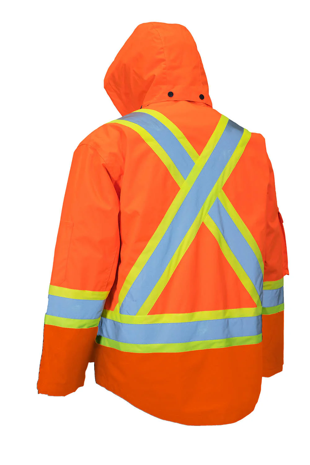 Forcefield 7-in-1 Hi Vis Safety Parka (All Orange) - Image 2