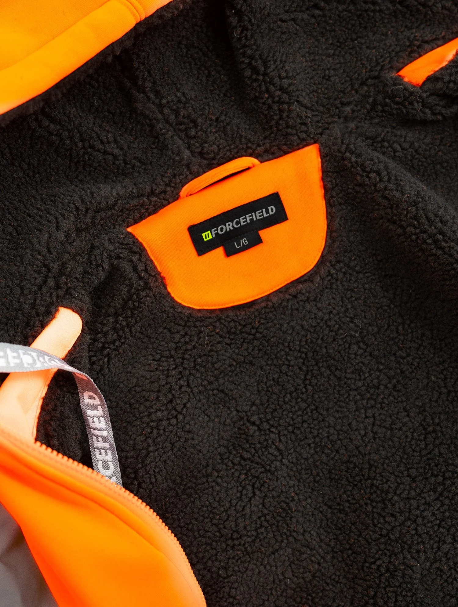 Forcefield Hi Vis Canvas Safety Work Jacket with Sherpa Liner - Image 5