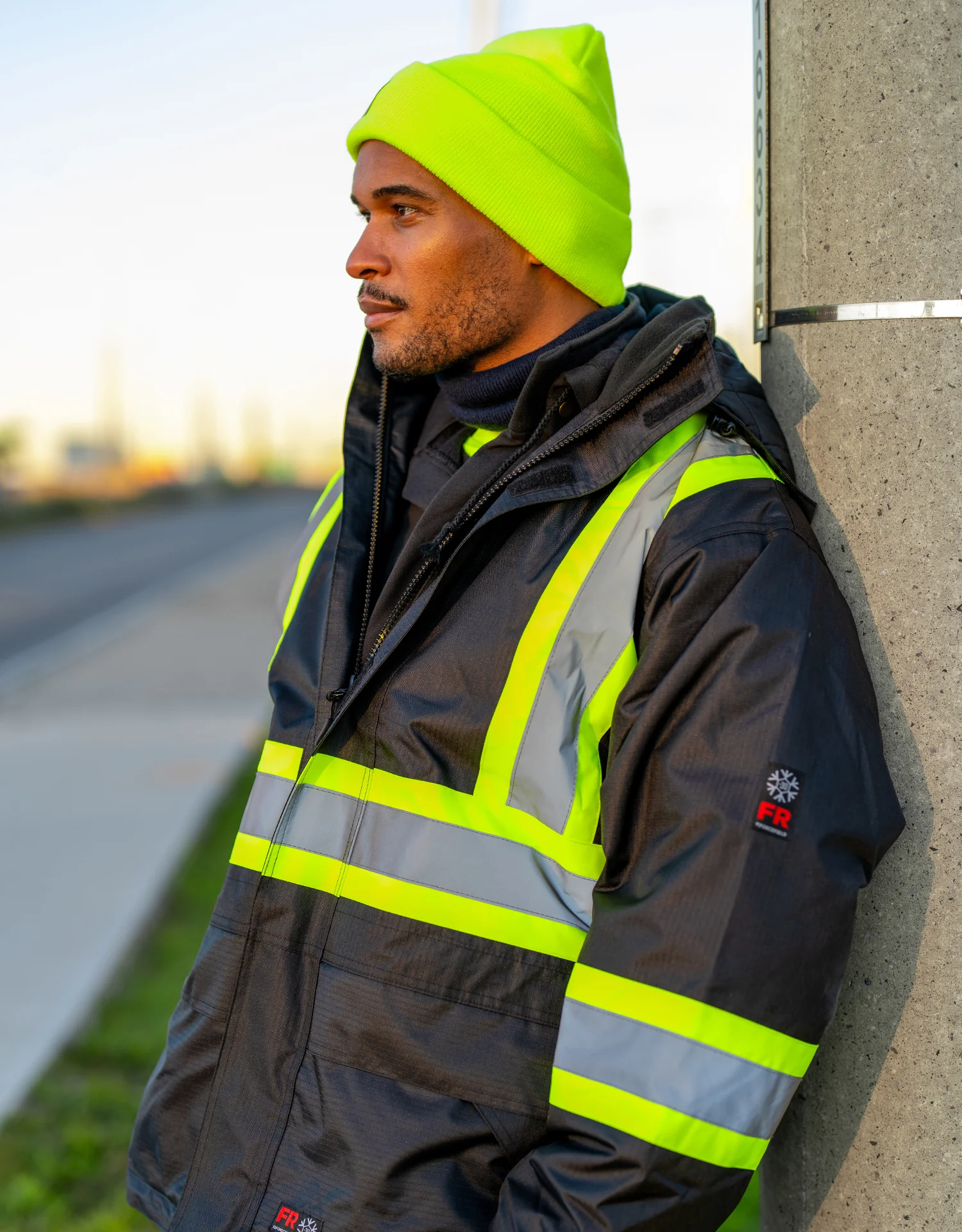 Forcefield Hi-Vis Flame-Resistant (FR) Ripstop Heavy Weight Lined Jacket