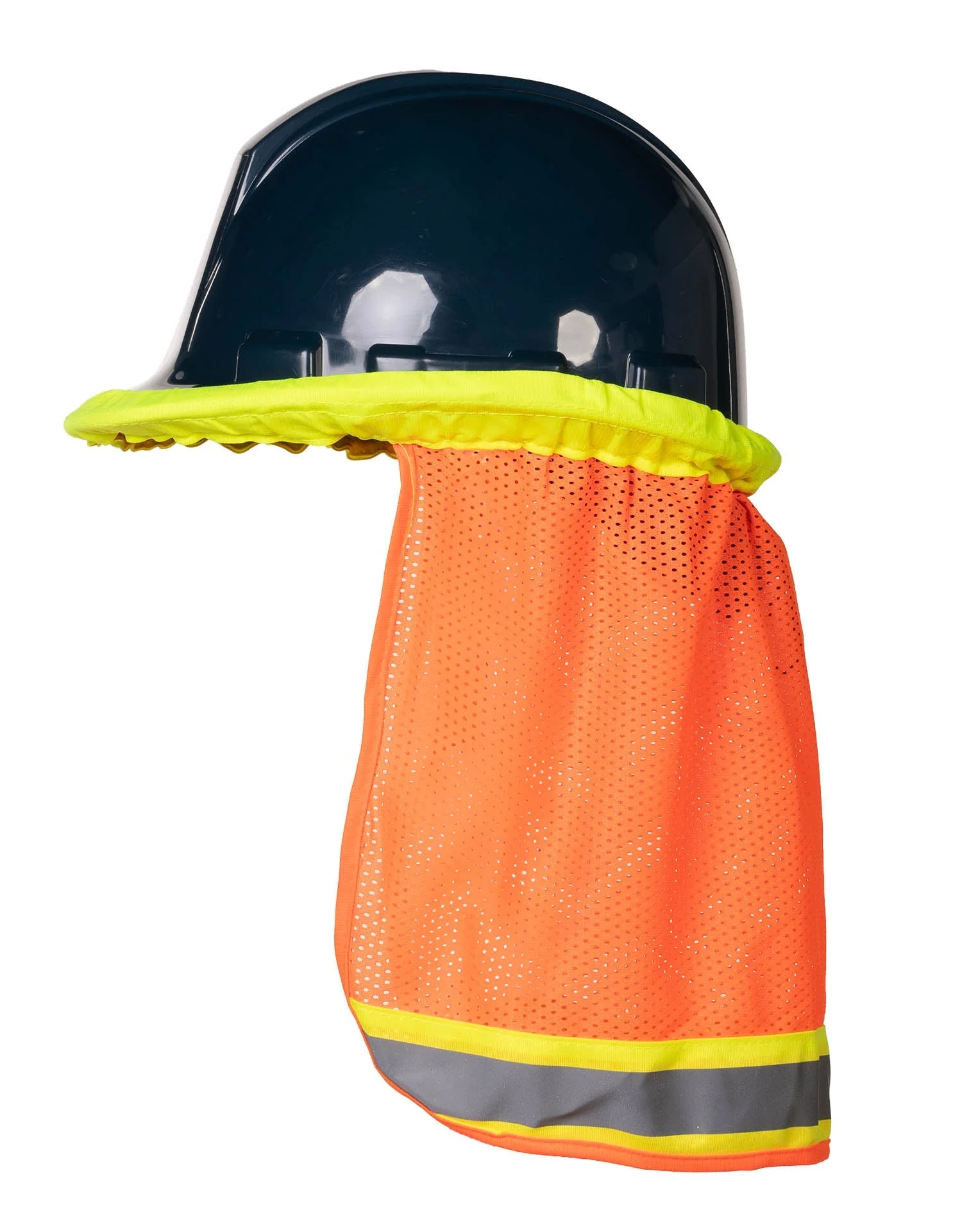 Forcefield Hi-Vis Reflective Mesh Hard Hat Sun Shade Neck Shield - Image 2