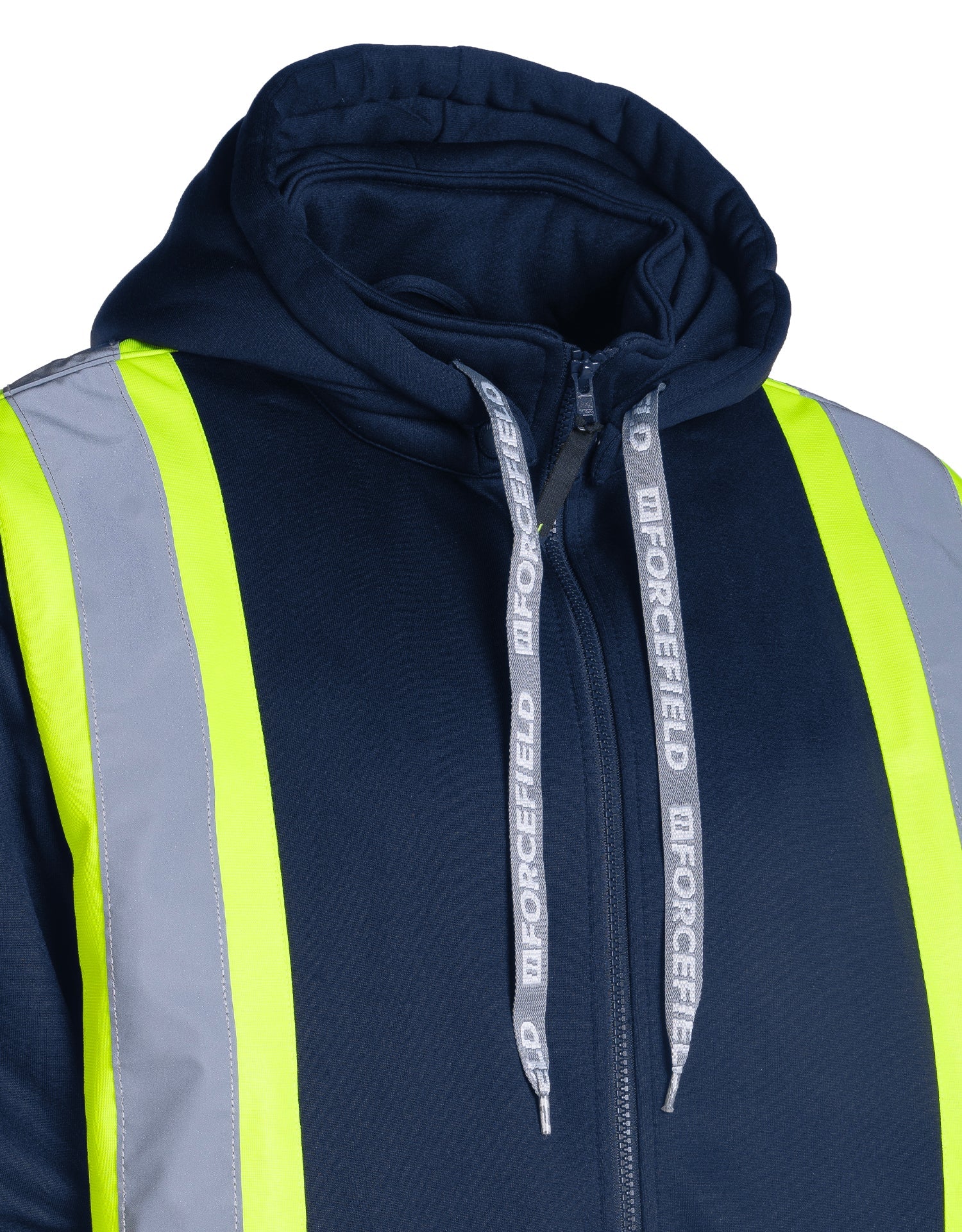 Forcefield Deluxe Hi Vis Safety Hoodie, Detachable Hood - Image 14