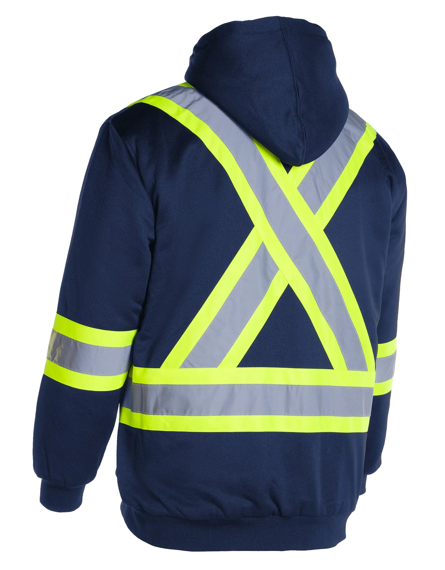Forcefield Deluxe Hi Vis Safety Hoodie, Detachable Hood - Image 16