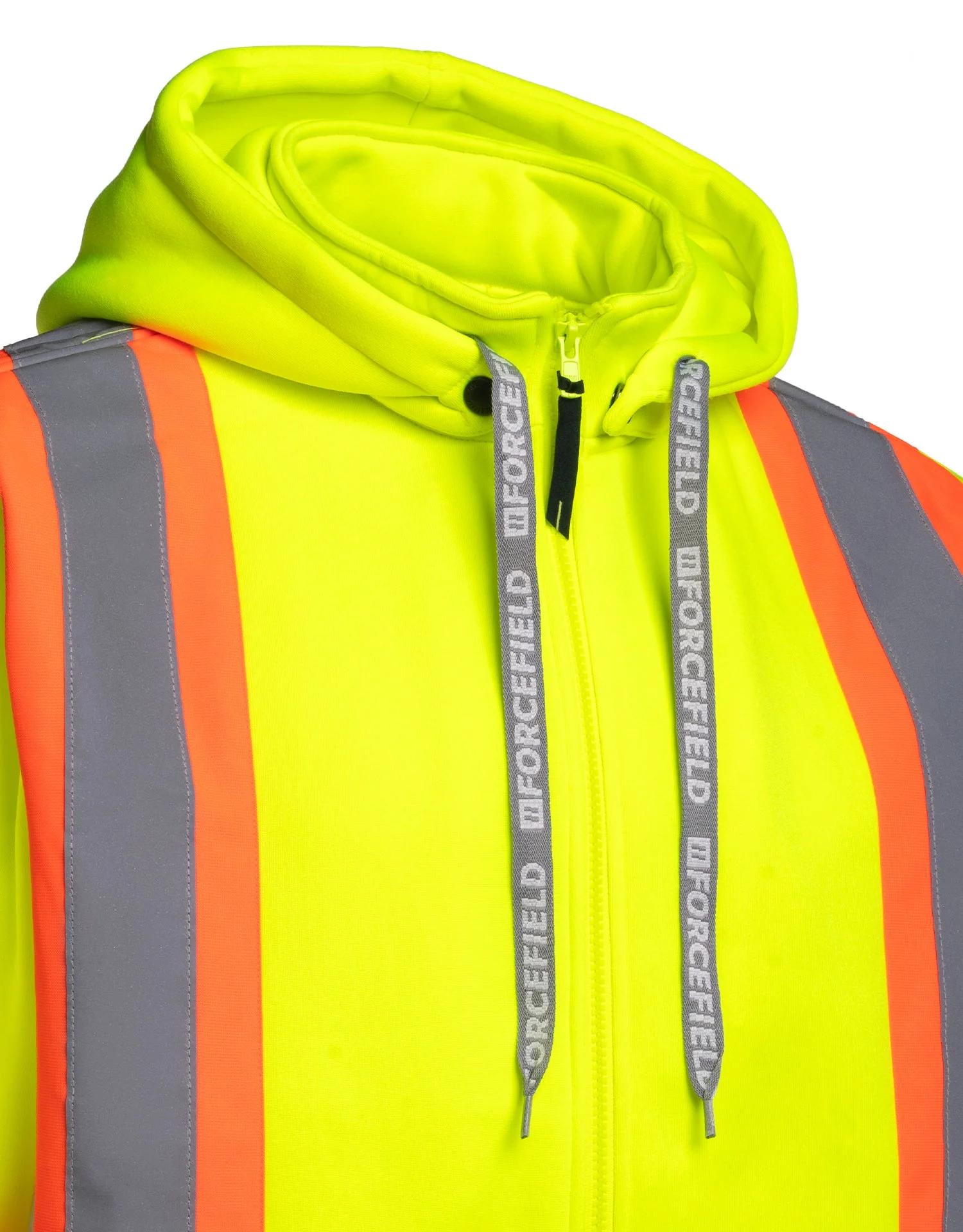 Forcefield Deluxe Hi Vis Safety Hoodie, Detachable Hood - Image 6