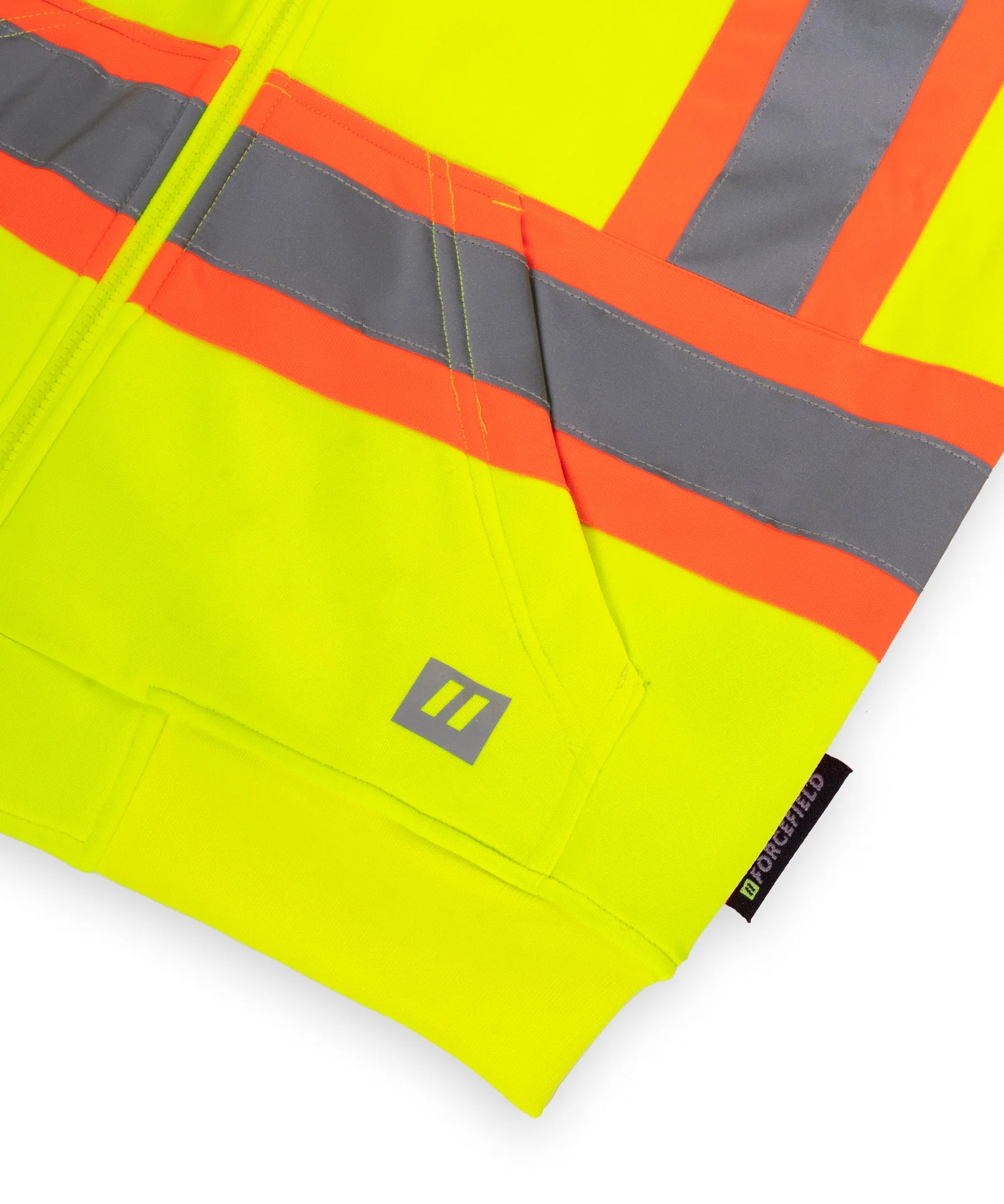 Forcefield Deluxe Hi Vis Safety Hoodie, Detachable Hood - Image 7