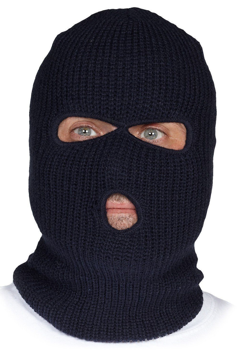 Forcefield Knitted Acrylic Balaclava, three openings