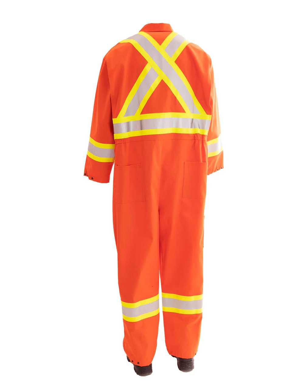 Forcefield Orange FR Treated 100% Cotton Coverall with Reflective Tape - Image 2