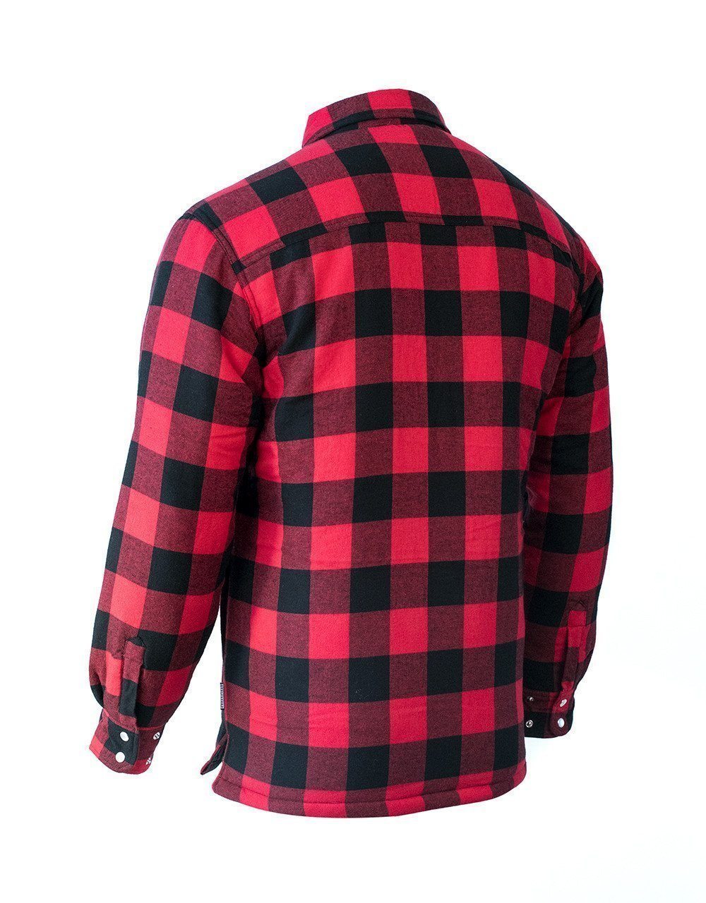 Forcefield Red Buffalo Plaid Quilt-Lined Flannel Shirt Jacket - Image 3