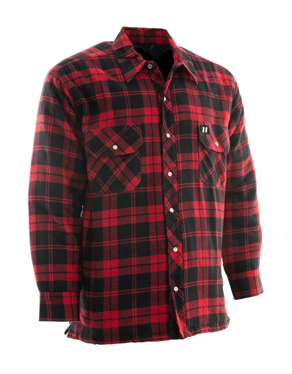 Forcefield Red Plaid Sherpa-lined Flannel Shirt Jacket
