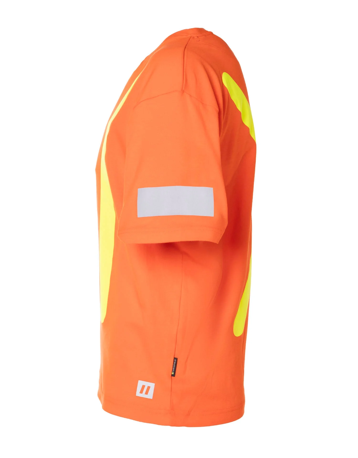 Forcefield Retro Safety Cotton Short Sleeve Tee With Reflective Arm Striping - Image 4