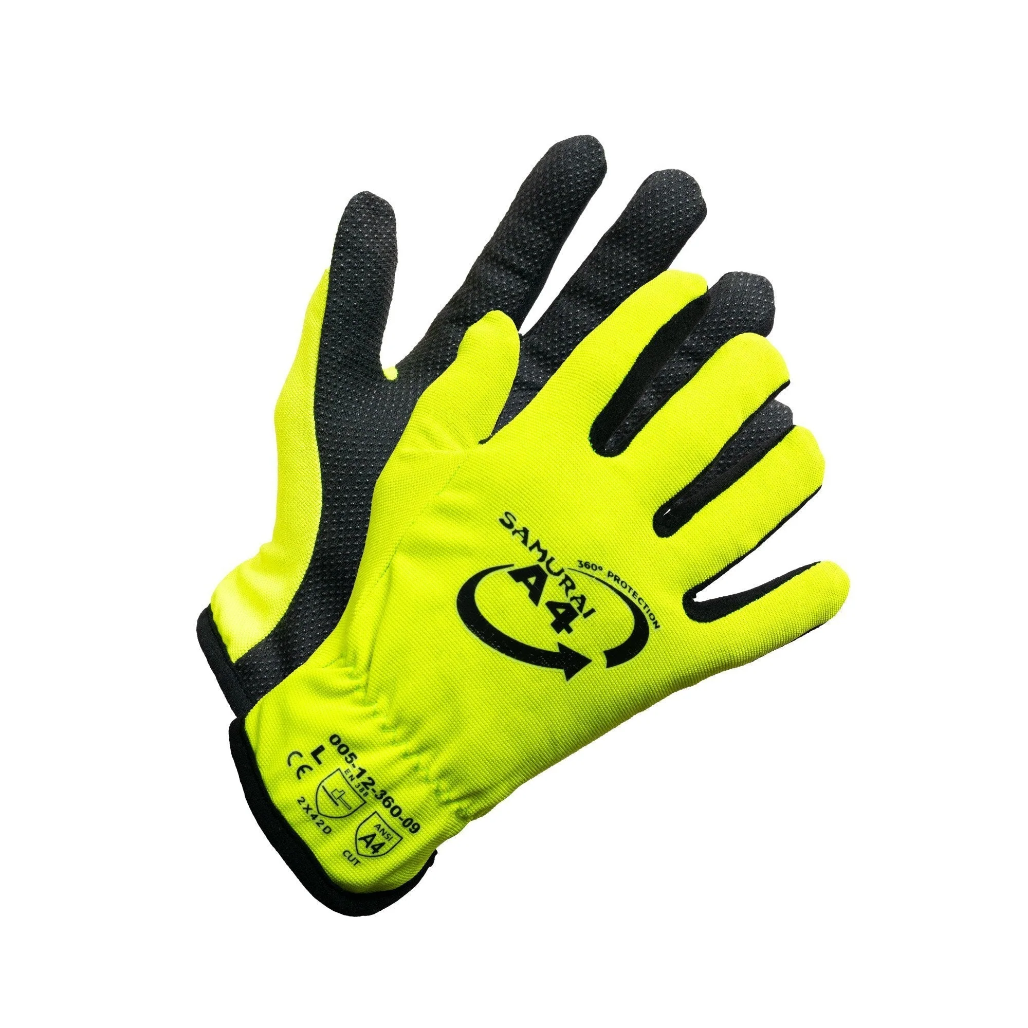 Forcefield "Samurai A4" Hi Vis Cut Resistant Work Glove