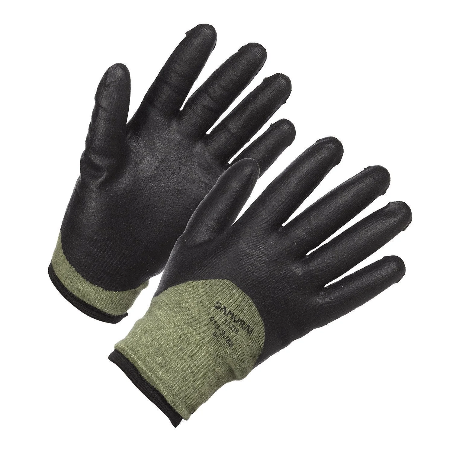 Forcefield "Samurai Jade" Level 5 Cut Resistant, Insulated and 3/4 Nitrile Coated High Performance Work Glove