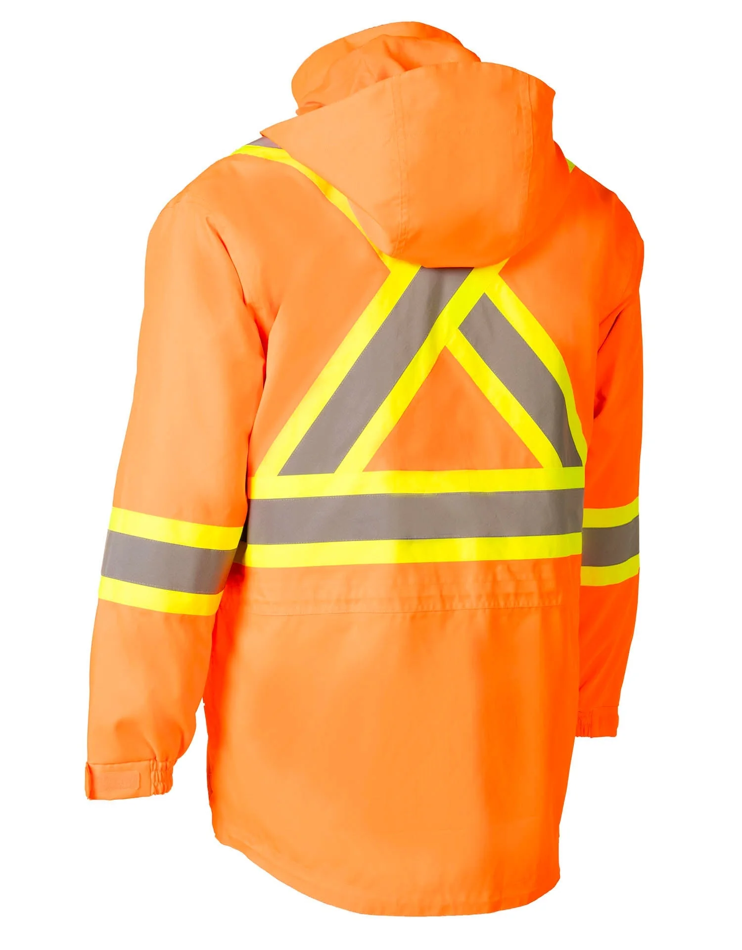 Forcefield Orange "Torngat" Premium Ripstop 4-in-1 Hi-Vis Safety Parka - Image 4