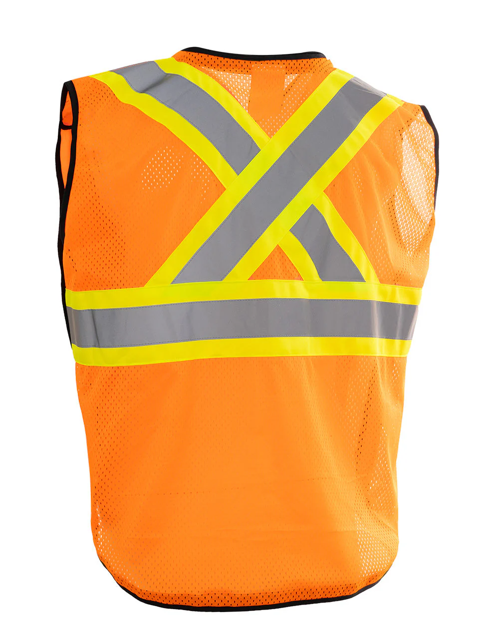 Forcefield Women's Zip-Up Hi Vis Traffic Safety Vest, 5 Point Tear-Away - Image 2